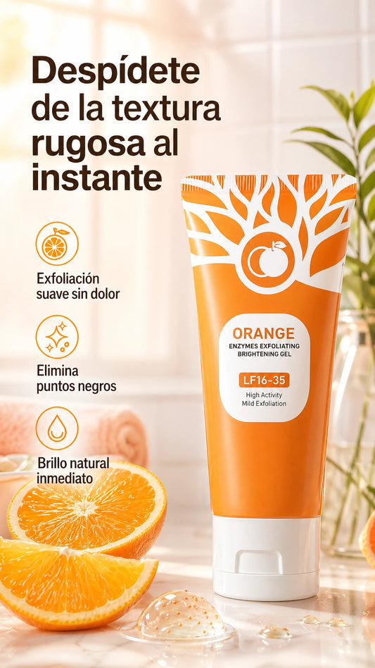 SUPER PROMO Gel exfoliante iluminador con enzimas de naranja