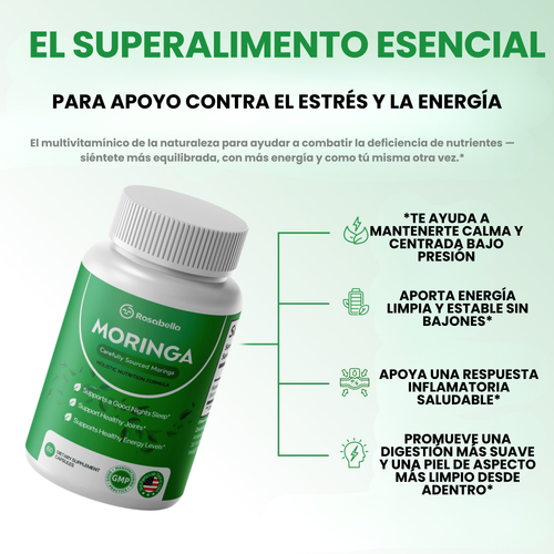 Rosabella Moringa - Soporte natural para tu energía, tu descanso y tu bienestar emocional