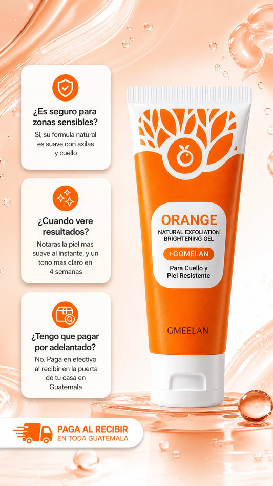 Gel exfoliante iluminador con enzimas de naranja