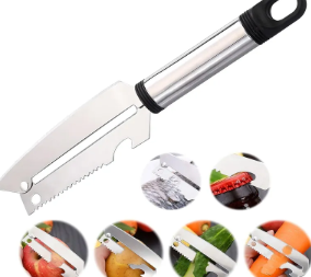 Cuchillo 4 en 1 Pelador Multifuncional
